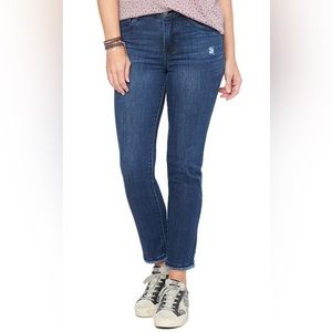 “Ab”solution high rise slim straight crop jeans - 20W